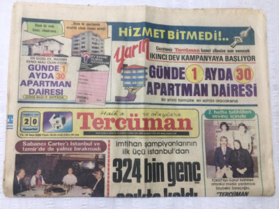 Tercüman Gazetesi 20 Temmuz 1985 - Arıkan Parti Kuruyor - GZ17206 - 1