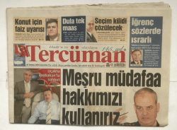 Tercüman Gazetesi 20 Temmuz 2005 - Havaalanında Panik GZ5885 - 1