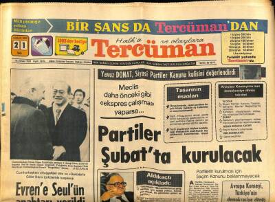 Tercüman Gazetesi 21 Aralık 1982 - Evrene Seulün Anahtarı Verildi GZ67490 - 2