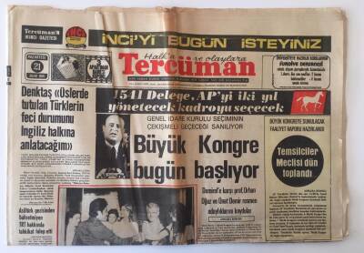Tercüman Gazetesi 21 Ekim 1974 - Büyük AP Kongresi Bugün Başlıyor GZ11158 - 1