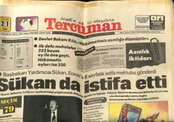 Tercüman Gazetesi 21 Eylül 1979 - Sükanda İstifa Etti GZ65403 - 1