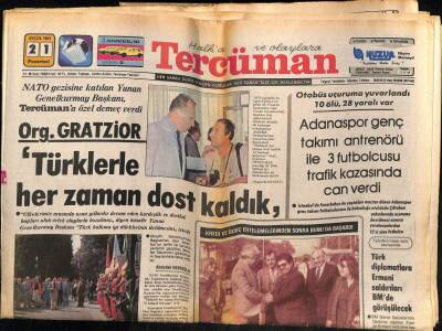 Tercüman Gazetesi 21 Eylül 1981 - Türk Diplomatlara Saldırı BMde Görüşülecek GZ53925 - 1