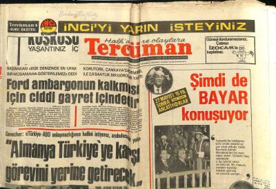 Tercüman Gazetesi 21 Haziran 1975 - Ege Hava Sahası İçin Anlaşmaya Varılıyor GZ98539 - 1