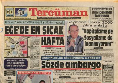 Tercüman Gazetesi 21 Haziran 1986 - Prof. Mehmet Eröz Vefat Etti - ABDde Muzır Yayına Darbe GZ117343 - 1