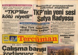 Tercüman Gazetesi 21 Kasım 1987 - Erbakan Tam Gaz GZ103406 - 1