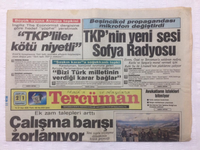 Tercüman Gazetesi 21 Kasım 1987 - Özal Soruşturma Açtırdı - GZ17340 - 2