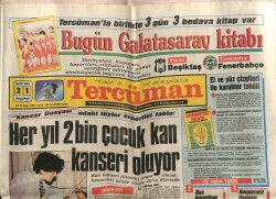 Tercüman Gazetesi 21 Mart 1988 - Her Yıl 2000 Çocuk Kan Kanseri Oluyor GZ64501 - 2