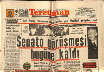 Tercüman Gazetesi 21 Mayıs 1969 - Nurinnisa Tokgöz Bu Yaz Bütün Sahnelerde Ben Olacağım diyor GZ70760 - 2