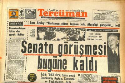 Tercüman Gazetesi 21 Mayıs 1969 - Nurinnisa Tokgöz Bu Yaz Bütün Sahnelerde Ben Olacağım diyor GZ86204 - 1
