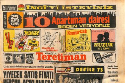 Tercüman Gazetesi 21 Mayıs 1973 - Traktör İthalinde Alınan Vergi Yüzde 1e İndirildi - Bazı İllerde Sıkıyönetim Kalkacak GZ92057 - 1