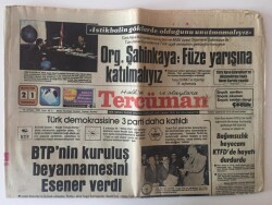 Tercüman Gazetesi 21 Mayıs 1983 - Türk Demokrasisine 3 Parti Daha Katıldı GZ10662 - 1