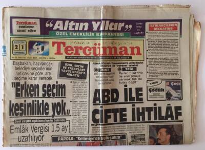 Tercüman Gazetesi 21 Mayıs 1986 - ABD Politikası Yunanistana Limmi Tavizi Türkiyeye İse Yardım Tehdidi GZ10853 - 2
