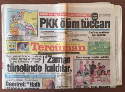 Tercüman Gazetesi 21 Mayıs 1987 - Demirel Halk Suçsuz Cezayı Onaylamaz GZ10375 - 1