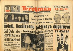 Tercüman Gazetesi 21 Nisan 1962 - İnönü , Koalisyonu Tehlikeye Düşürüyor GZ67982 - 2