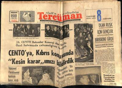 Tercüman Gazetesi 21 Nisan 1966 - Centoya Kıbrıs Konusunda Kesin Kararımızı Bildirdik GZ53940 - 1