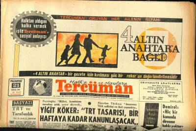 Tercüman Gazetesi 21 Nisan 1969 - 89 Çocuk Kalplerine Kapakçık Takılması İçin Sıra Bekliyor GZ86195 - 1
