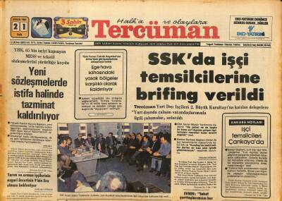 Tercüman Gazetesi 21 Nisan 1981 - Derwall , Breitneri Milli Takıma Çağırdı - SSKda İşçi Temsilcilerine Brifing Verildi GZ126054 - 1