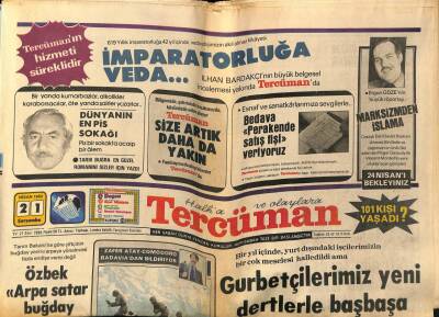 Tercüman Gazetesi 21 Nisan 1982 - Ali Poyrazoğlu Korhan Abayı Anlattı GZ53803 - 1