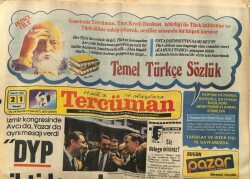 Tercüman Gazetesi 21 Nisan 1985 - DYP İktidar Adayı GZ64544 - 1