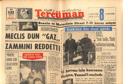 Tercüman Gazetesi 21 Şubat 1967 - Marlon Brando İki Saat Kadın Çocuk Ve Siyasetten Söz etti. - Türkiye Kıbrıs İçin Silah Satın Almış. GZ123649 - 1