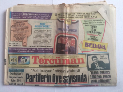 Tercüman Gazetesi 21 Şubat 1986 - Kan Gövdeyi Götürüyor - GZ15112 - 1