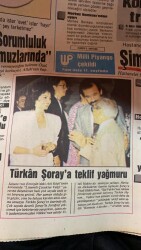 Tercüman Gazetesi 21 Temmuz 1987 - Türkan Şoraya Teklif Yağmuru GZ70322 - 2