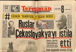 Tercüman Gazetesi 22 Ağustos 1968 - Ruslar Çekoslovakyayı İstila Etti GZ68640 - 2