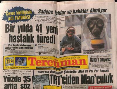 Tercüman Gazetesi 22 Ağustos 1988 - Bir Yılda 41 Yeni Hastalık Türedi GZ65022 - 1