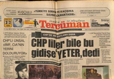 Tercüman Gazetesi 22 Aralık 1978 - Kemerdeki Evlerin Yıkımı Sırasında Çıkan Olaylarda 4ü Jandarma 8 Kişi Yaralandı GZ123519 - 1