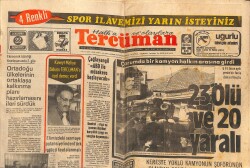 Tercüman Gazetesi 22 Ekim 1975 - Koşun G.Saray İçin Bağırıyoruz - Çorum'da Bir Kamyon Halkın Arasına Girdi GZ160334 - Gökçekoleksiyon