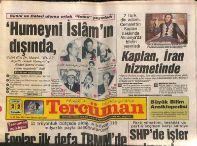 Tercüman Gazetesi 22 Ekim 1987 - Irak Körfezde Tanker Vurdu - SHPde İşler Karışık GZ93022 - 1