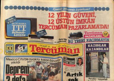 Tercüman Gazetesi 22 Eylül 1985 - Doğum Günü Hediyesi GZ53905 - 1