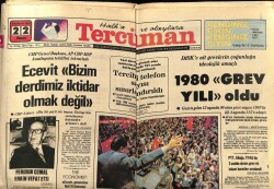 Tercüman Gazetesi 22 Haziran 1980 - Ecevit Bizim Derdimiz İktidar Olmak Değil GZ67572 - 1