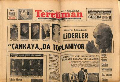 Tercüman Gazetesi 22 Kasım 1964 - Amerika Bugün Kennedy İçin Gözyaşı Dökecek GZ65800 - 2
