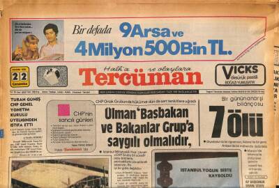 Tercüman Gazetesi 22 Kasım 1978 - Emel Sayın Türkiye İle Olan Bağlarını Koparıyor GZ90699 - 1