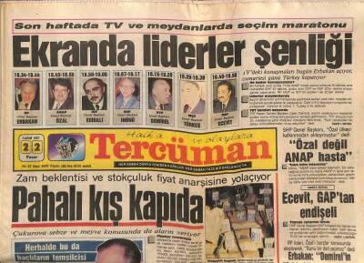 Tercüman Gazetesi 22 Kasım 1987 - Doğum Günü Hediyesi GZ54278 - 1