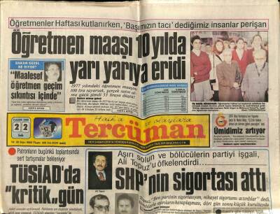 Tercüman Gazetesi 22 Kasım 1988 - Kokain Satıcısı Alço Konuştu , Polis Evleri Bastı Sosyete Panik ! GZ67152 - 2