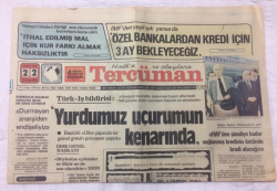 Tercüman Gazetesi 22 Mart 1978 - Yurdumuz Uçurumun Kenarında - GZ15601 - 2