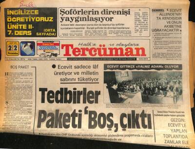 Tercüman Gazetesi 22 Mart 1979 - Ecevit Sadece Laf Üretiyor Ve Milletin Sabrını Tüketiyor GZ85726 - 1