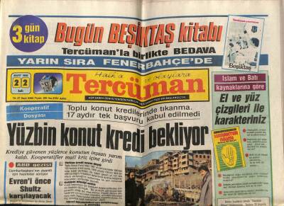 Tercüman Gazetesi 22 Mart 1988 - Kırımlı Türkler Kremline Yürüdü GZ64500 - 2