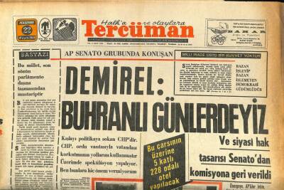 Tercüman Gazetesi 22 Mayıs 1969 - Kamil Ocak , Kalp Krizinden Öldü GZ86205 - 1