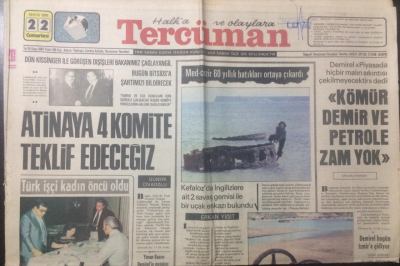 Tercüman Gazetesi 22 Mayıs 1976 - Med-Cezir 60 Yıllık Batıkları Ortaya Çıkardı - GZ15020 - 2