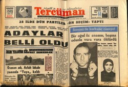 Tercüman Gazetesi 22 Nisan 1968 - Fırat Nehri 11 Köyü Kapladı , 3 Kişi Öldü GZ70613 - 1