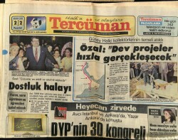 Tercüman Gazetesi 22 Nisan 1985 - DYPnin 30 Kongreli Pazarı GZ64530 - 2
