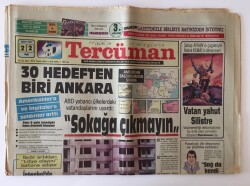 Tercüman Gazetesi 22 Nisan 1986 - Özal Teröre İzin Vermeyiz GZ10863 - 2