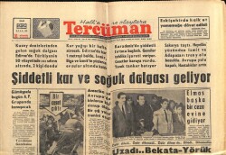 Tercüman Gazetesi 22 Ocak 1963 - Kazım Orbay 35 Yıllık Eşinden Dostça Boşandı GZ67687 - 1