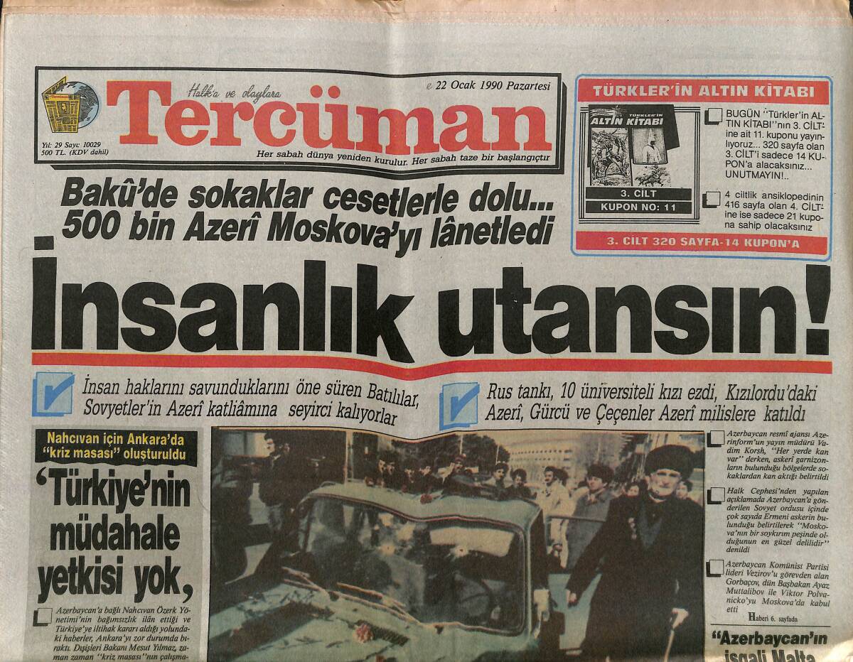 Tercüman Gazetesi 22 Ocak 1990 - Galatasaray'da Yeni Rüzgarlar - Trabzon Lider - Rıza Pehlevi Megalomandı - Türkan Şoray Rolü İçin Titiz Davranacak GZ150224 - 1