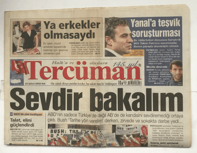 Tercüman Gazetesi 22 Şubat 2005 - Suriye Askeri Geri Çekiyor GZ5836 - 1