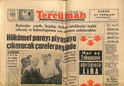 Tercüman Gazetesi 22 Temmuz 1962 - Prenses Fazıla Evlenmeyi Düşünmüyor - Sermaye İçin Yeni Borsalar Kuruluyor GZ119005 - 1