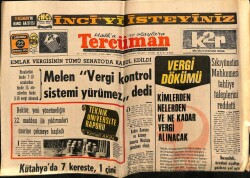 Tercüman Gazetesi 22 Temmuz 1970 - Emlak Vergisinin Tümü Senatoda Kabul Edildi GZ65868 - 2